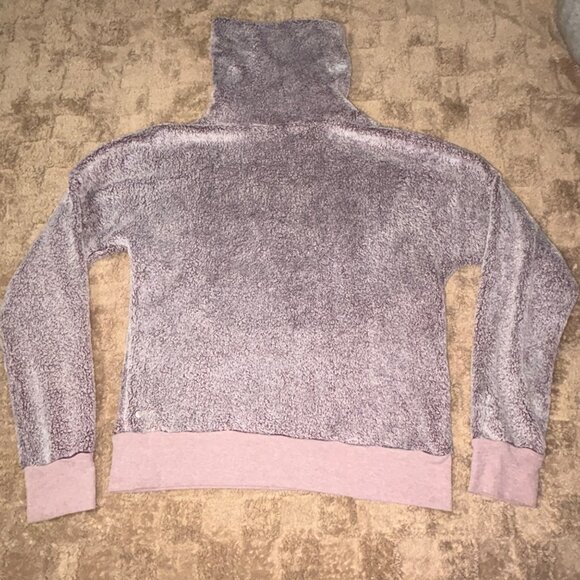 Z By Zella Womens Sherpa Cowl Neck Pullover Sweatshirt Lavender Medium M - Picture 9 of 9